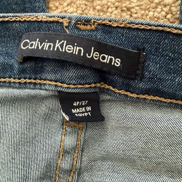 Calvin Klein Straight Leg Blue Denim Jeans Women's 4P (27) - Picture 7 of 10